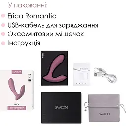 Смарт вібратор в трусики Svakom Erica Romantic Rose - мініатюра 8