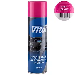 Поліроль для пластику та вінілу ТМ VITOL 500 мл Бабл драйв