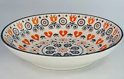 Тарілка, оранж, 21x4 см "Тригір'я"