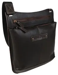 Чоловіча сумка Mykhail Ikhtyar 24х26х3 см Коричневий (45041 New brown) - мініатюра 3