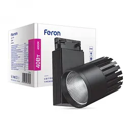 Світлодіодний трековий світильник Feron AL105, 40 Вт 4000K чорний (29696)