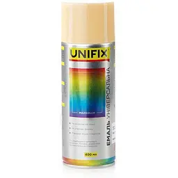 Фарба аерозольна UNIFIX 400мл слонова кістка акрилова універсальна Слонова кістка RAL 1015
