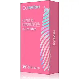 Вакуумний стимулятор з вібрацією CuteVibe Foxy Pink - мініатюра 4