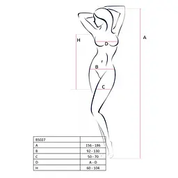 Бодістокінг Passion BS027 white, сукня-сітка на бретелях, дуже відверта - мініатюра 4