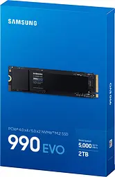 Накопичувач SSD Samsung M.2 2TB PCIe 4.0 990EVO teh0024721 - мініатюра 6