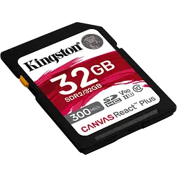 Карта пам'яті Kingston SDHC Canvas React Plus 32GB Class 10 UHS-II U3 V90 (SDR2/32GB) [141530] - мініатюра 2