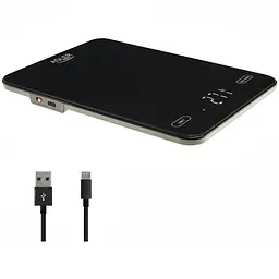 Ваги кухонні Adler AD 3177 black електронні/ 10кг/ г; мл, унція/ USB type C/ автовимкнення/ скло - мініатюра 3