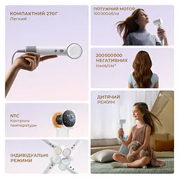 Фен Dreame Hair MINI White (AHG11AW) - мініатюра 9