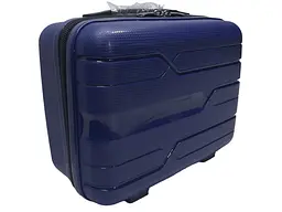 Б'юті-кейс Milano bag 0306/14 колір темно-синій розмір великий L - мініатюра 6