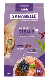 Сухий корм для кішок Бош Едалт Страус (2 кг) Bosch Sanabelle Adult With Ostrich (2 кг)