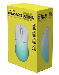 Миша HATOR Quasar 3 Ultima 8K Wireless White Mint (HTM761) - мініатюра 6