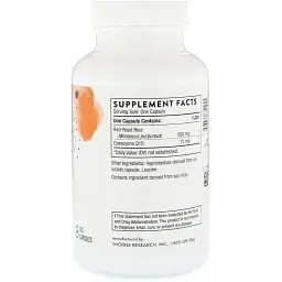 Червоний дріжджовий рис Thorne Red Yeast Rice + CoQ10, 120 капсул - мініатюра 2