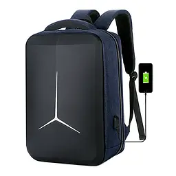 Рюкзак для ноутбука 15.6", TT-2020-2Bl, матеріал нейлон/полієстр/тканина оксфорд, вихід під USB-кабель, 20-35L, синій, Q25