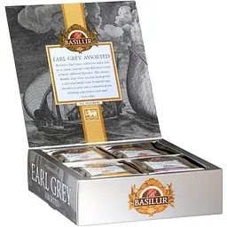 Набір чорного чаю Basilur Earl Grey Assorted, 40 пакетиків (896894) - мініатюра 3