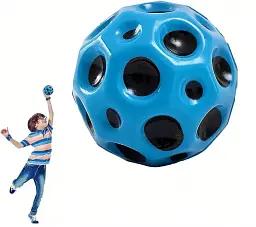 Антигравітаційний м'яч Like Sun Gravity Ball 7 см силіконовий м'яч-стрибунець антистрес для дітей і дорослих синій (SKU-191.2) - мініатюра 4