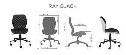 Офісне крісло Special4You Ray black (E5951) - мініатюра 13