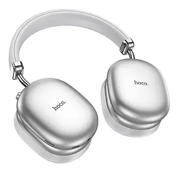 Накладні бездротові навушники Hoco W35 Max Auspicious ANC Silver - мініатюра 2
