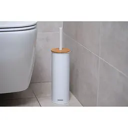 Щітка для унітаза Ardesto Minimalism з підставкою біла (ARHB3503WB) - мініатюра 4