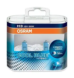 Автолампа галогенна Osram Cool Blue +20% 12V H3 55W 4200K 1 шт (64151 CBI-BOX)