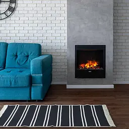 Килим Lotus Home - Infinity Stripe темно-синій двосторонній 80x150 - мініатюра 2