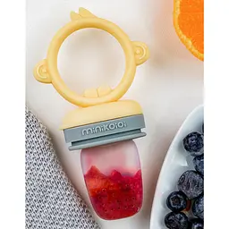 Ніблер MinikOiOi Pulps силіконовий, Mellow Yellow/Powder Grey (101130003) - мініатюра 2