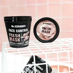 Маска для обличчя Mr.Scrubber Face Control Fresh Mask Raspberry & Cranberry 150 г - мініатюра 2