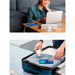 Мережевий зарядний пристрій Ugreen CD275 65W 2xUSB-C 1xUSB-A Fast Charger White [90496] [99283] - мініатюра 4