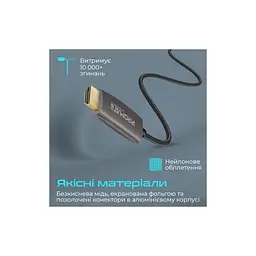 Кабель мультимедійний DisplayPort to HDMI prolink-dp200.black Promate (prolink-dp200.black) - мініатюра 6