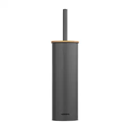 Щітка для унітазу з підставкою Ardesto Minimalism 9.5x27.5/38 см темно-сірий (ARHB3503DB) - мініатюра 3