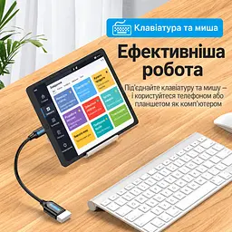 OTG-перехідник Vention CCVBB USB-C - USB-A 3.0 0,15 м чорний (CCVBB) - мініатюра 12