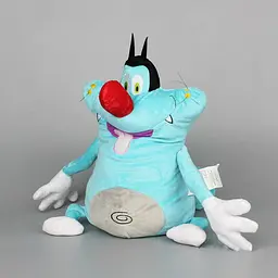 М'яка іграшка 38 см Кіт на ім'я Оггі мультфільм Оггі і таргани Oggy et les Cafards cartoon ОС - мініатюра 6