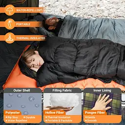 Спальний мішок KingCamp Sevan 250 Grey (2248.65.62) [169547] - мініатюра 7