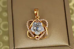 Кулон Xuping Jewelry Повна ружа 2 см золотистий