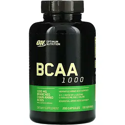 Амінокислота Optimum Nutrition BCAA 1000, 200 капсул