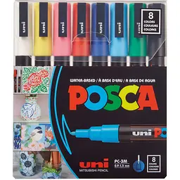 Набір маркерів Uni Posca Soft Color 1.8-2.5 мм 8 шт. (PC-5M SOFT COLOR 8C)
