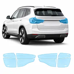 Антигравійна захисна бронеплівка за лекалами для BMW iX3 G08 2020-2025 - задні ліхтарі стопи