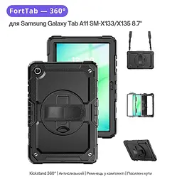 Чохол до планшета BeCover FortTab Samsung Galaxy Tab A11 Plus SM-X236B 11.0" Black (715640) - мініатюра 7