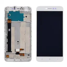 Дисплей Xiaomi Redmi Note 5A Prime/Redmi Y1 3/32 4/64 Gb білий + рамка!