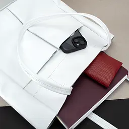 Шопер шкіряний білий жіночий Handycover S429 з 2 ручками - мініатюра 6