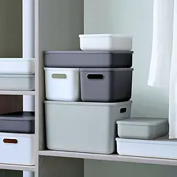 Ящик для зберігання МВМ My Home FH-12 L 360х257х80 мм сірий (FH-12 L GRAY) - мініатюра 8