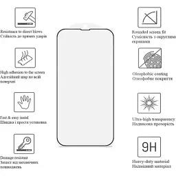 Скло захисне Drobak Matte Ceramics Apple iPhone 16e (595983) - мініатюра 2