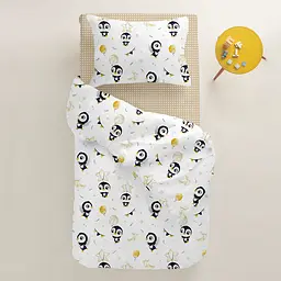 Комплект постільної білизни Cosas підлітковий PENGUINS CS1 155 x 215 см (PenguinsWhite_Dots_155) - мініатюра 2