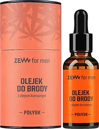 Конопляна олія для бороди з блиском Zew Beard Oil 30 мл - мініатюра 2