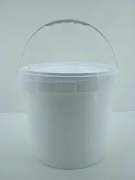 Відро харчове з кришкою 20Л, 20 л, 1 штука, 300x360 мм, колір білий, харчовий поліпропілен для фасування, зберігання та доставки