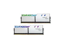 Модуль пам'яті G.Skill 32 GB (2x16GB) DDR4 3200 MHz Trident Z Royal Silver (F4-3200C16D-32GTRS) - мініатюра 4
