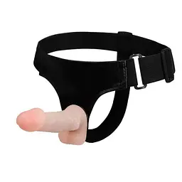 Страпон з двома насадками, 10.5х3 см (тілесний) Baile Jessica Strap-On