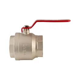 Кран кульовий Koer KR.214 - 4" FF Ггв (ручка "важіль" червона) KR4952 - мініатюра 3