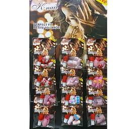 Накладні нігті кольорові K·Nail 12 шт. No 8