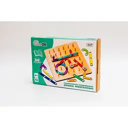 Геометрична розвиваюча "Дошка Монтессорі" PuzzleOK Puz-27260, 56 комбінацій - мініатюра 4