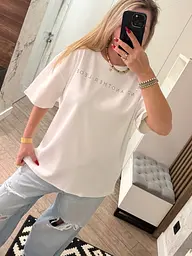 Футболка жіноча з камінням рубчик 20784 S-XL біла